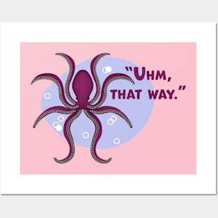 Octopus | That Way Text, Violet Posters and Art